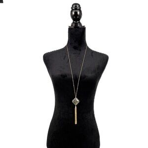 Unbranded Green Marble and Gold Fashion  Necklace